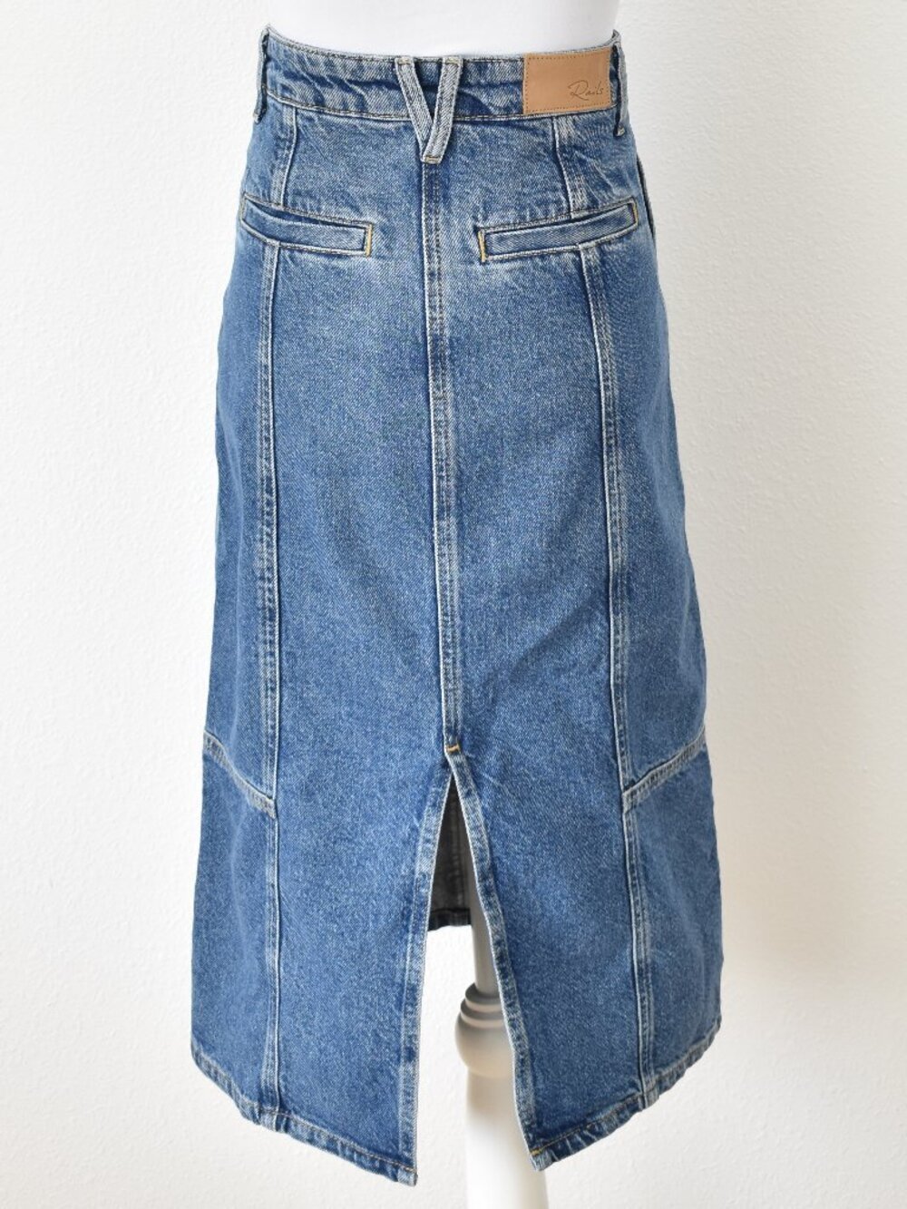RAILS Olympic Denim Midi Skirt In Sorrento - 24 - Picture 5 of 11
